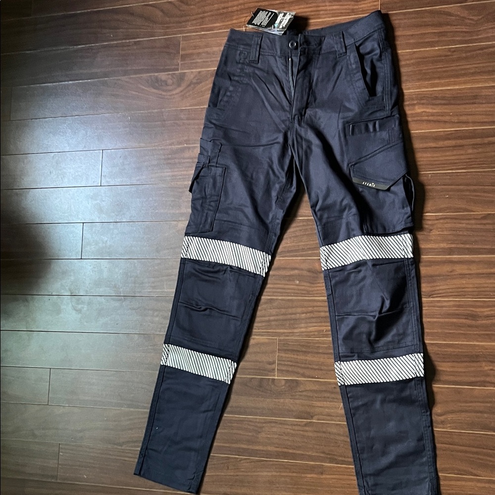 Stylish Work Cargo Pants with Reflective Stripes